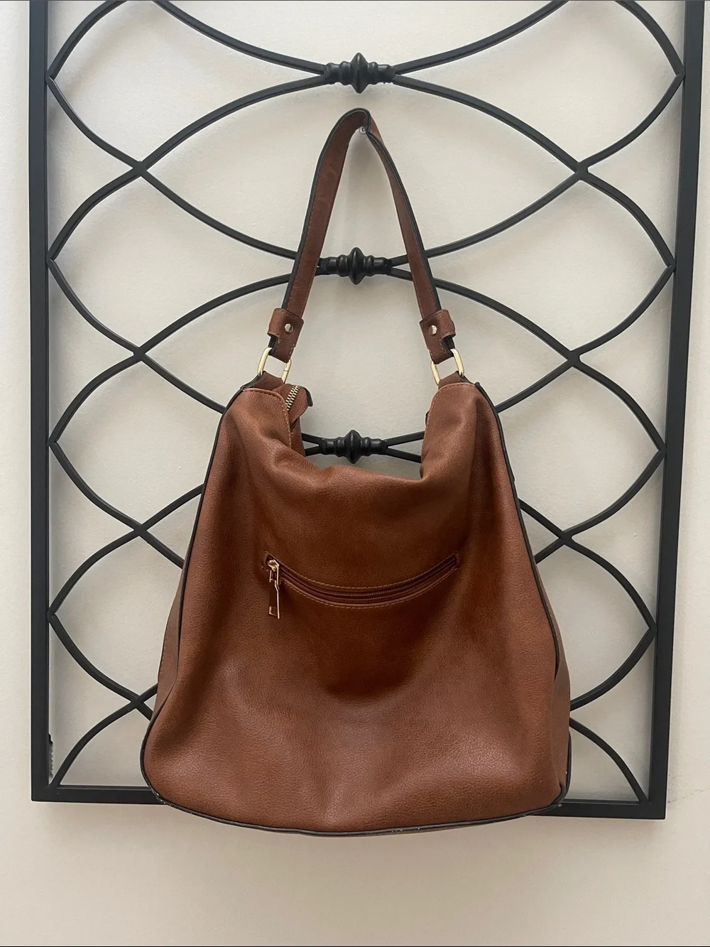 Brown Hobo Shoulder Bag